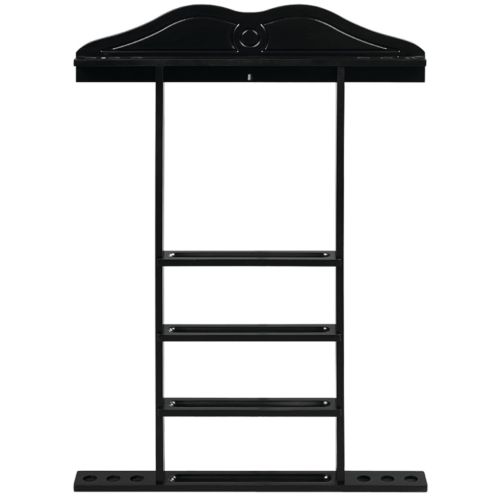 WALL CUE RACK - BLACK