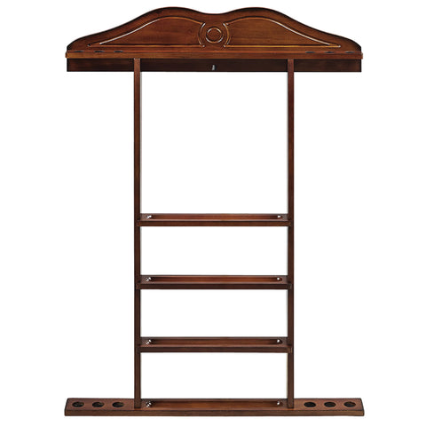 WALL CUE RACK - CHESTNUT