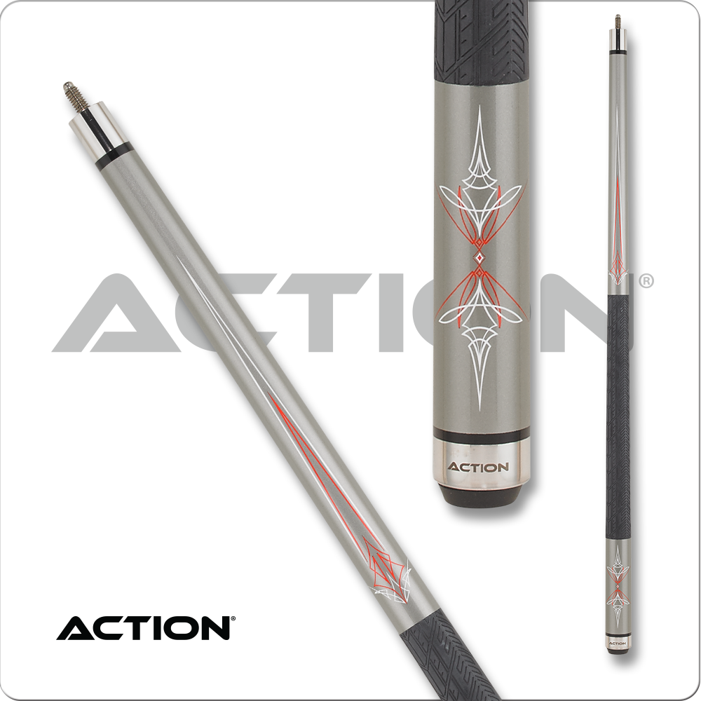 Action Khrome - Grey w/ Red Metallic KRM08