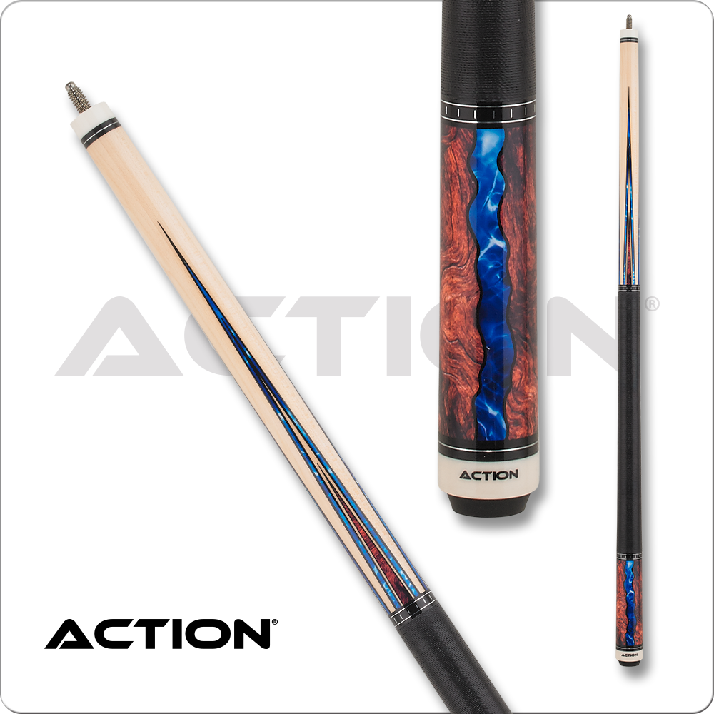 Action Fractal - Maple w/ Burl & Blue Points ACT152